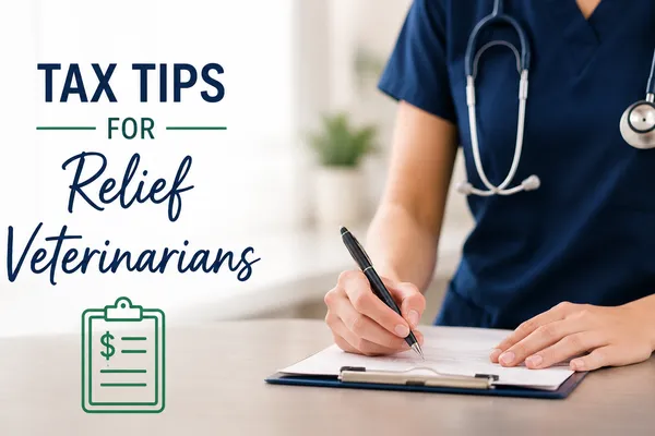 Tax Tips for Relief Veterinarians: What You Need to Know